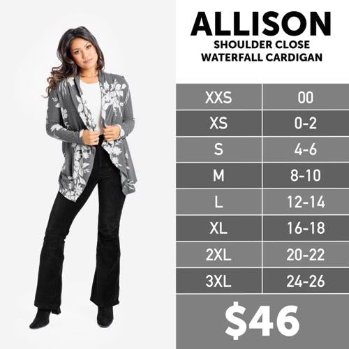 Allison - Shoulder Close Waterfall Cardigan