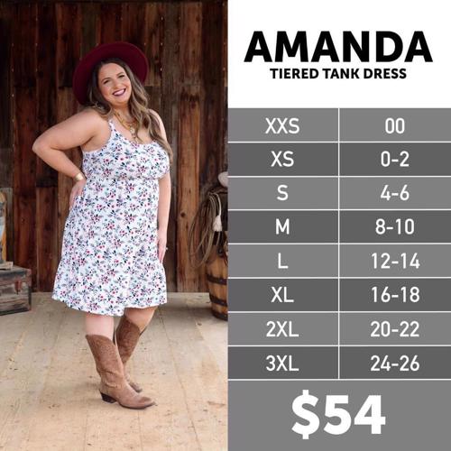 Amanda - Tiered Tank Dress