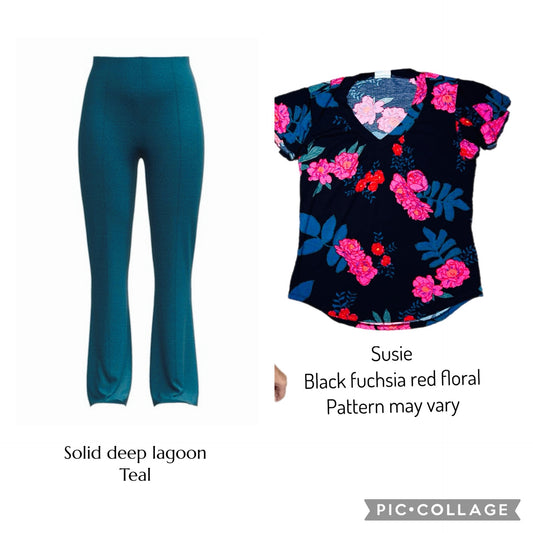 Black Friday - Teal Pants / Susie l/xl