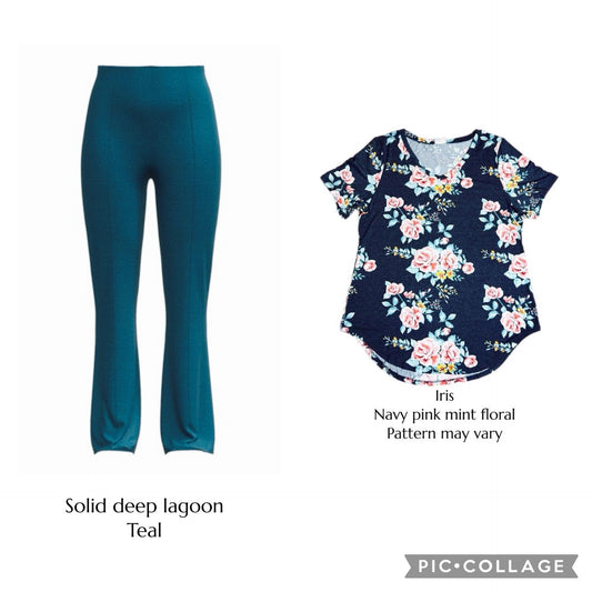 Black Friday - Teal Joey Pants/Iris XL