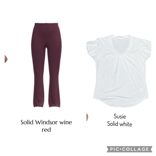 Black Friday - Joey Pants Wine/Susie L