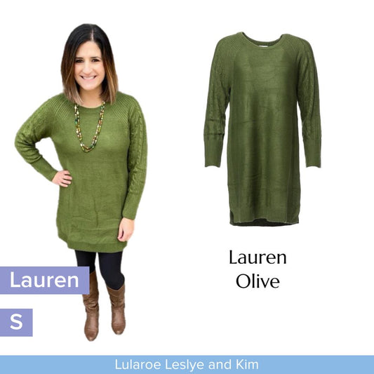 Lauren Sweater Dress - Solid Green