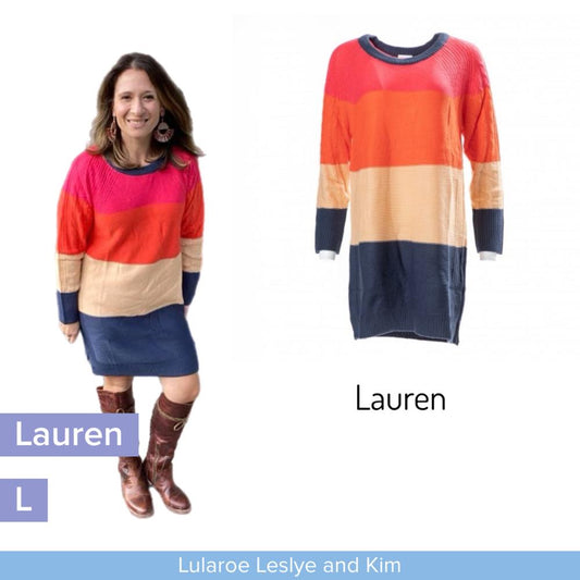 Lauren Sweater Dress - Striped