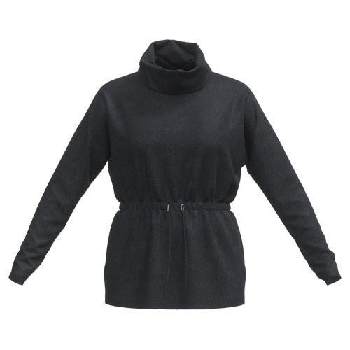 Teresa Cowl Neck Pullover - Solid Black