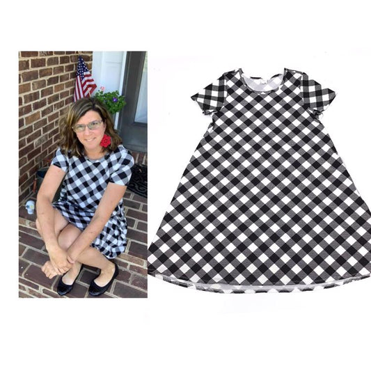 Jessie Dress - Black & White