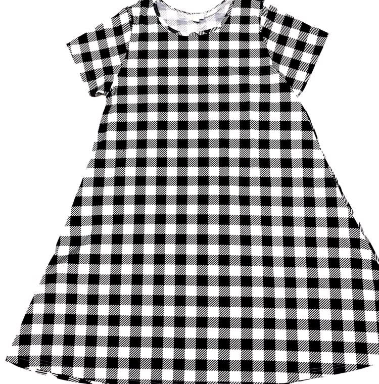 Jessie Dress - Black & White Check